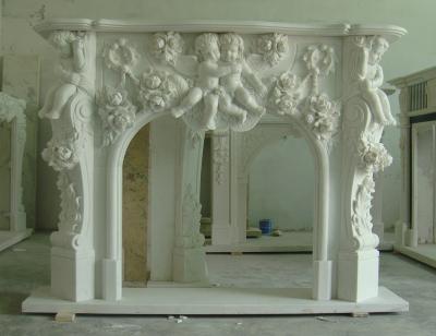 Stone floral mantel,Marble mantel ,European mantel -BL003
