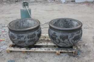 Antique stone aquariums ,antique stone flowerpot-YG004