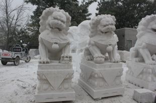Stone lion, marble lion-SZ013