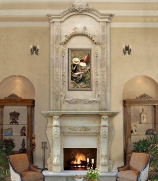 Stone American mantel,Marble mantel ,European mantel -BL046