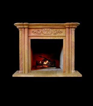 Stone column mantel,Marble mantel ,European mantel -BL051