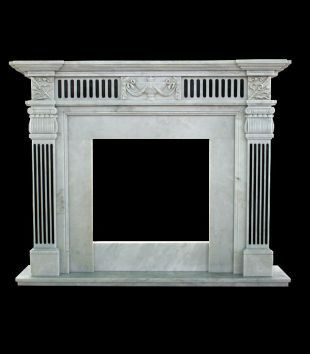 Stone column mantel,Marble mantel ,European mantel -BL055