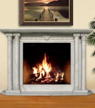 Stone column mantel,Marble mantel ,European mantel -BL067
