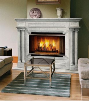 Stone column mantel,Marble mantel ,European mantel -BL069