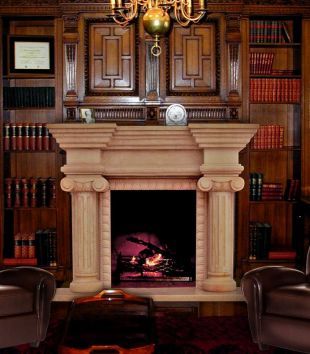 Stone column mantel,Marble mantel ,European mantel -BL076