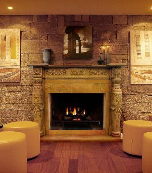 Stone column mantel,Marble mantel ,European mantel -BL082