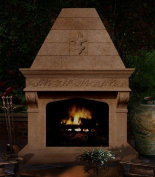Stone column mantel,Marble mantel ,European mantel -BL086