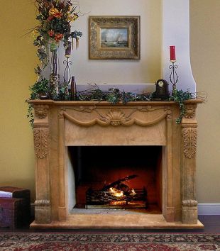 Stone floral mantel,Marble mantel ,European mantel -BL088