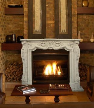 Stone floral mantel,Marble mantel ,European mantel -BL090