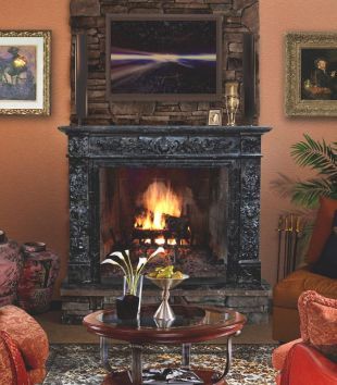 Stone floral mantel,Marble mantel ,European mantel -BL091