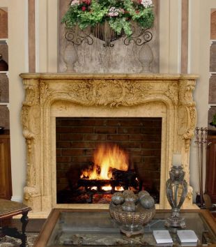 Stone floral mantel,Marble mantel ,European mantel -BL095