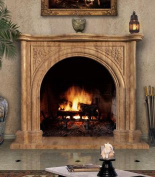 Stone floral mantel,Marble mantel ,European mantel -BL099