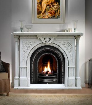 Stone floral mantel,Marble mantel ,European mantel -BL100
