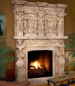 Stone modern mantel,Marble mantel ,European mantel -BL169