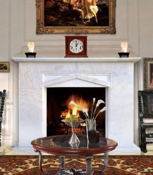 Stone modern mantel,Marble mantel ,European mantel -BL183