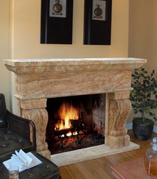 Stone modern mantel,Marble mantel ,European mantel -BL187