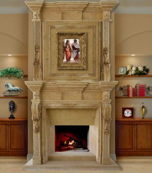 Stone overmantels mantel,Marble mantel ,European mantel -BL201