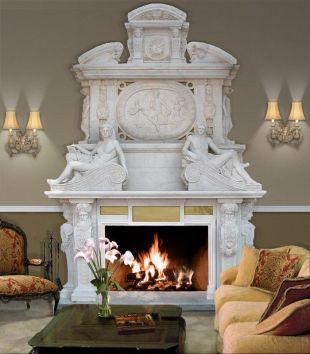 Stone overmantels mantel,Marble mantel ,European mantel -BL215