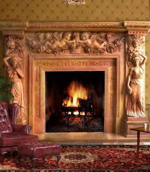 Stone statues mantel,Marble mantel ,European mantel -BL260