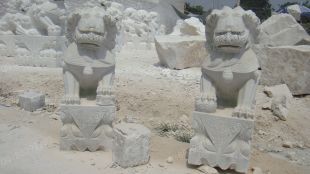 Stone lion, marble lion-SZ026