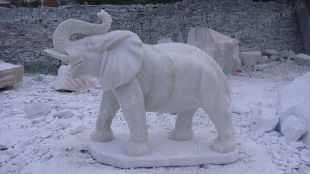QuYang stone carving QuYang sculpture Animal carving Elephant - DX008