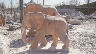 QuYang stone carving QuYang sculpture Animal carving Elephant - DX016