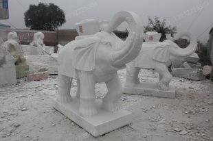 QuYang stone carving QuYang sculpture Animal carving Elephant - DX144