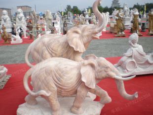 QuYang stone carving QuYang sculpture Animal carving Elephant - DX147