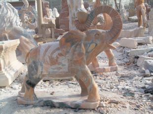 QuYang stone carving QuYang sculpture Animal carving Elephant - DX152