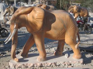 QuYang stone carving QuYang sculpture Animal carving Elephant - DX160