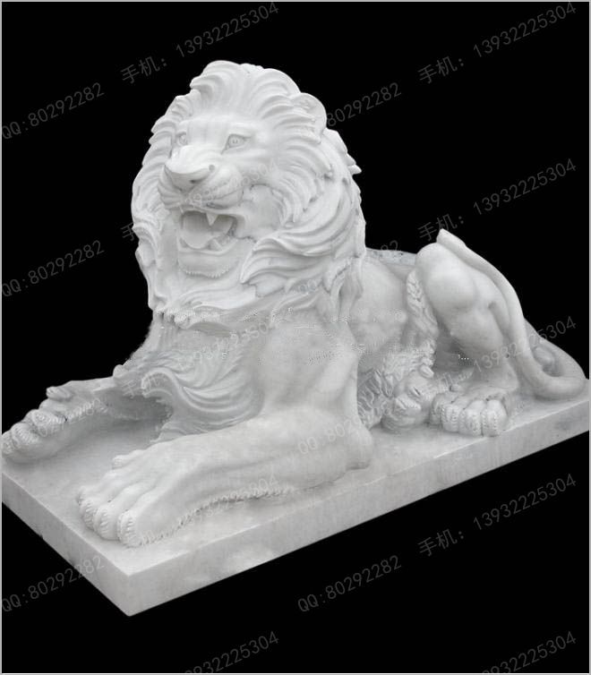 Animal carving stone lion sculpture stone lion price stone lion picture European stone lion -OS339