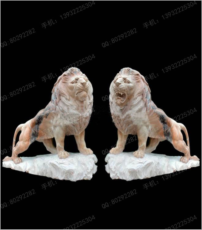 Animal carving stone lion sculpture stone lion price stone lion picture European stone lion -OS341