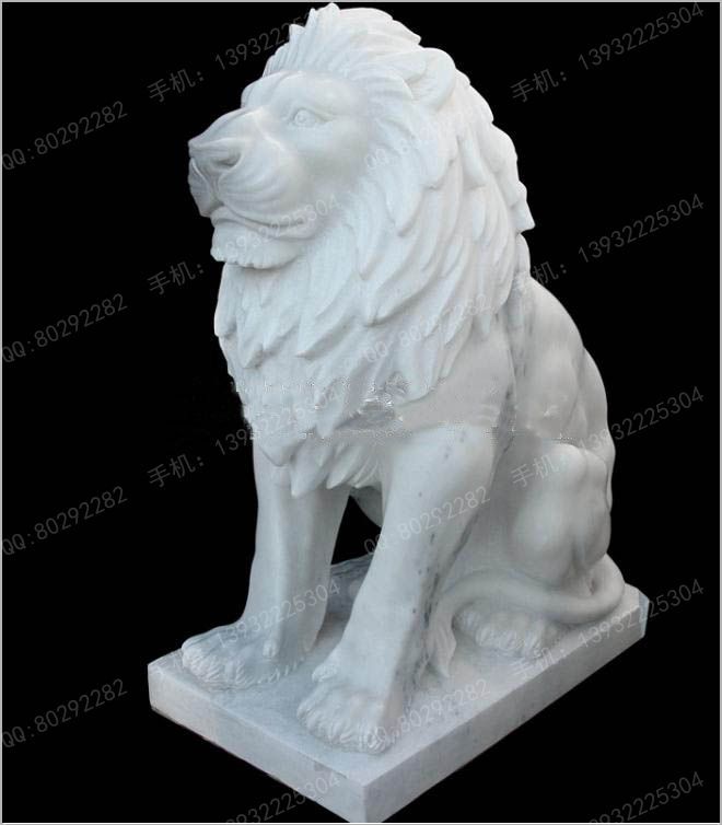Animal carving stone lion sculpture stone lion price stone lion picture European stone lion -OS343
