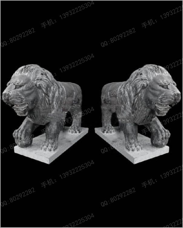 Animal carving stone lion sculpture stone lion price stone lion picture European stone lion -OS345