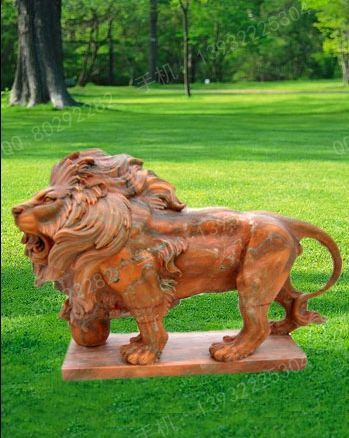 Animal carving stone lion sculpture stone lion price stone lion picture European stone lion -OS364