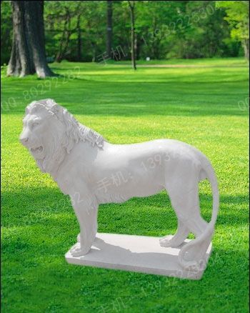 Animal carving stone lion sculpture stone lion price stone lion picture European stone lion -OS368