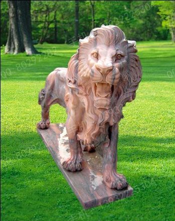 Animal carving stone lion sculpture stone lion price stone lion picture European stone lion -OS370