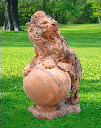 Animal carving stone lion sculpture stone lion price stone lion picture European stone lion -OS373