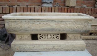 Ancient stone carving aquarium, Ancient stone carving flowerpot YG001