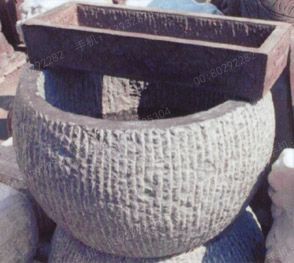 Ancient stone carving aquarium, Ancient stone carving flowerpot YG003
