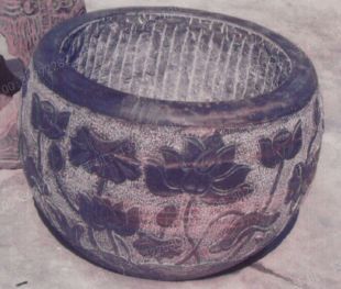 Ancient stone carving aquarium, Ancient stone carving flowerpot YG005
