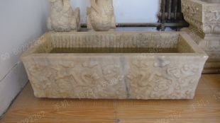 Ancient stone carving aquarium, Ancient stone carving flowerpot YG008