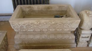 Ancient stone carving aquarium, Ancient stone carving flowerpot YG010