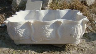 Ancient stone carving aquarium, Ancient stone carving flowerpot YG036