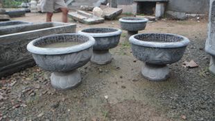 Ancient stone carving aquarium, Ancient stone carving flowerpot YG058