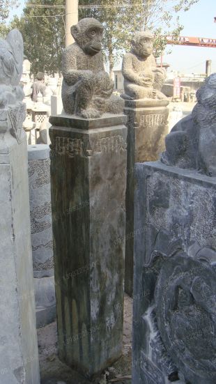 Antique stone carving ,Antique statue,Antique sculpture, Antique stone shuanmazhuang -SMZ002