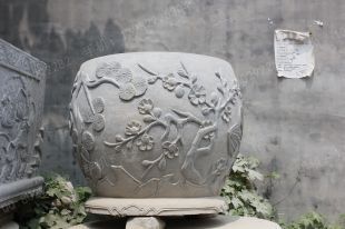 Ancient stone carving aquarium, Ancient stone carving flowerpot YG475