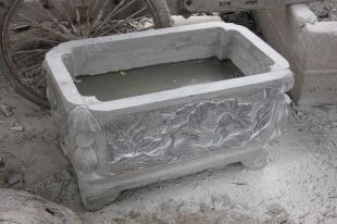 Ancient stone carving aquarium, Ancient stone carving flowerpot YG488