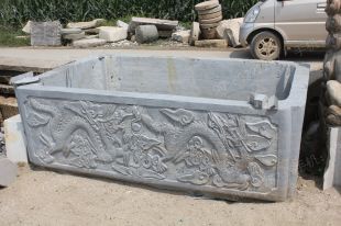 Ancient stone carving aquarium, Ancient stone carving flowerpot YG489