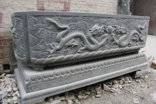 Ancient stone carving aquarium, Ancient stone carving flowerpot YG494